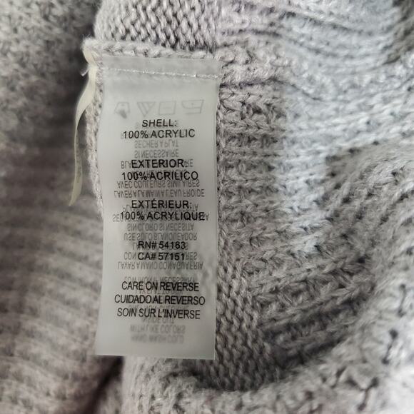 Calvin Klein | Slouchy Cowl Neck Mixed Knit Minibell Sleeve Sweater - Picture 7 of 10